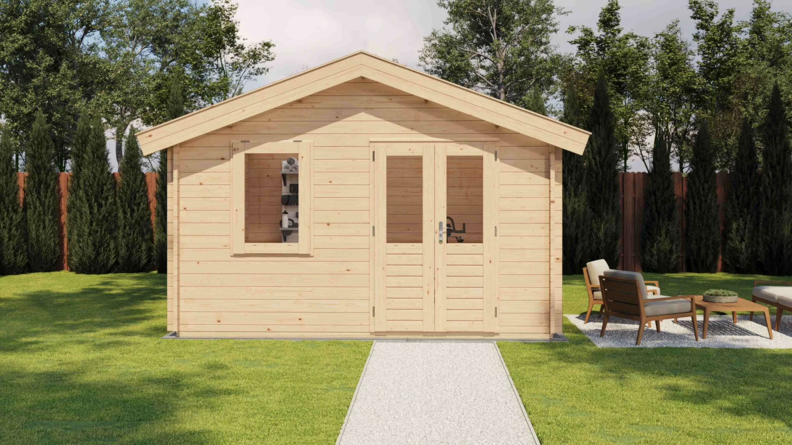 Holzario Select blokhut Gütersloh 400x400cm